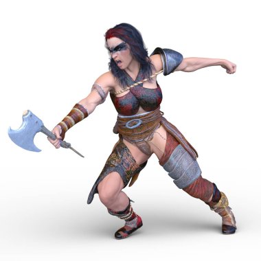 Kadın savaşçı / 3d Cg render bir kadın savaşçı.