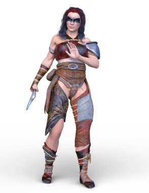 Kadın savaşçı / 3d Cg render bir kadın savaşçı.