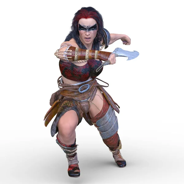 Kadın savaşçı / 3d Cg render bir kadın savaşçı.
