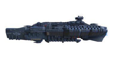 Uzay gemisi / 3d Cg render bir uzay gemisi.