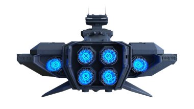 Uzay gemisi / 3d Cg render bir uzay gemisi.