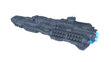Uzay gemisi / 3d Cg render bir uzay gemisi.
