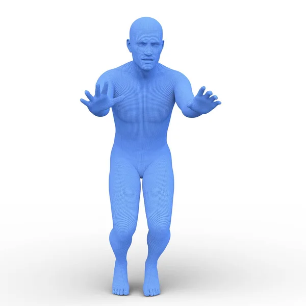 Male Body Rendering Male Body — Stock Photo, Image