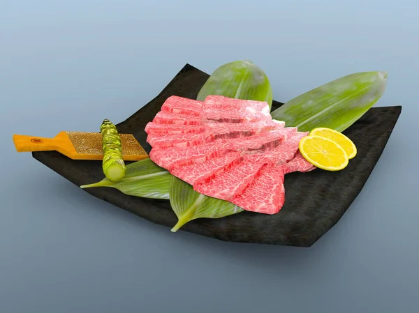 Sashimi Renderização Sashimi — Fotografia de Stock