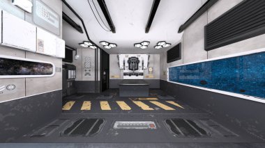 Uzay İstasyonu / 3d Cg işleme uzay istasyonu.