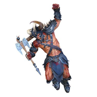 Viking zombi / 3d Cg işleme bir viking zombi.