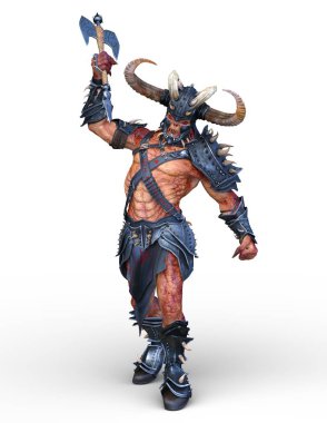 Viking zombi / 3d Cg işleme bir viking zombi.