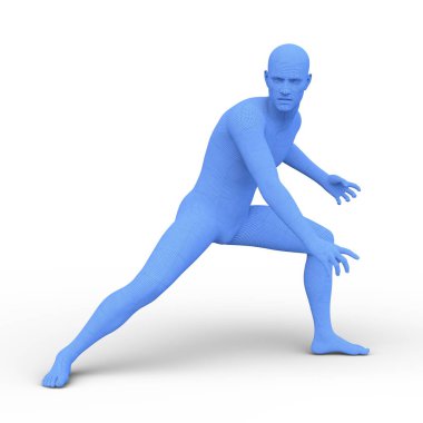 Erkek vücut / 3d Cg işleme bir erkek vücudunun.