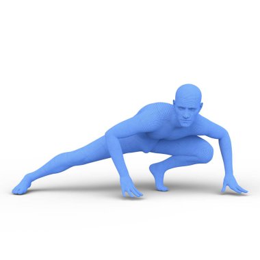 Erkek vücut / 3d Cg işleme bir erkek vücudunun.