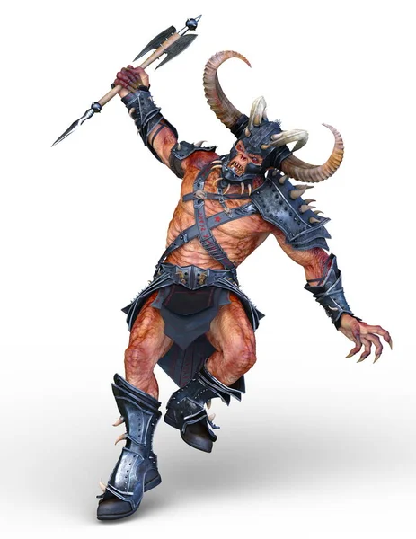 Zumbi Viking Renderização Zumbi Viking — Fotografia de Stock