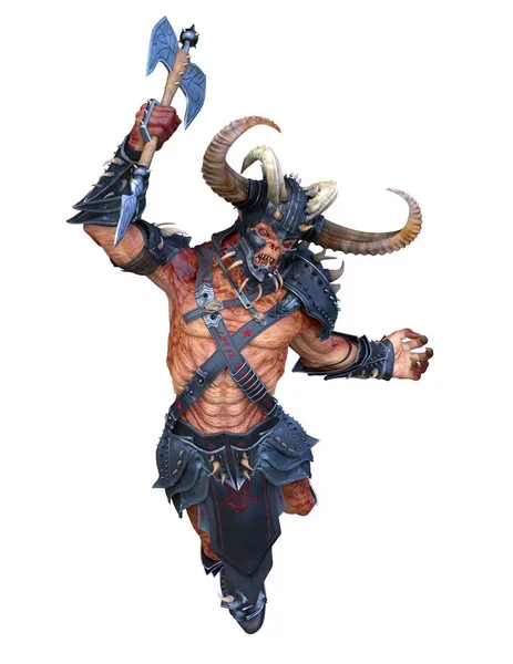 Zumbi Viking Renderização Zumbi Viking — Fotografia de Stock