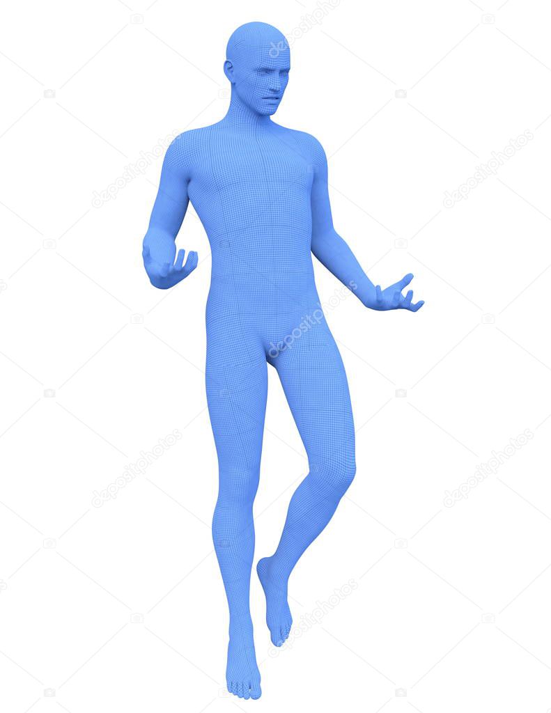 Male body / 3D CG rendering of a male body.