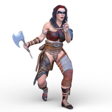 Kadın savaşçı / 3d Cg render bir kadın savaşçı.