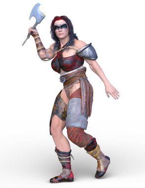 Kadın savaşçı / 3d Cg render bir kadın savaşçı.