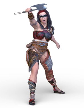 Kadın savaşçı / 3d Cg render bir kadın savaşçı.
