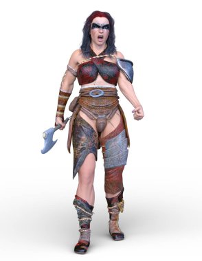 Kadın savaşçı / 3d Cg render bir kadın savaşçı.