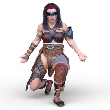 Kadın savaşçı / 3d Cg render bir kadın savaşçı.