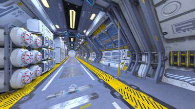 Uzay İstasyonu / 3d Cg işleme uzay istasyonu