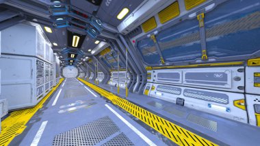 Uzay İstasyonu / 3d Cg işleme uzay istasyonu