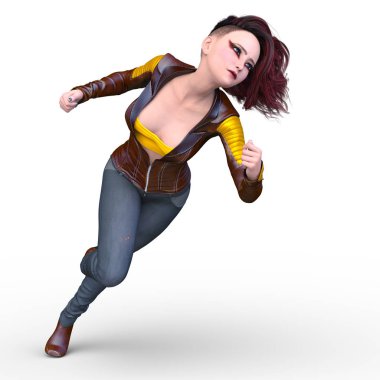 Kadın savaşçı / 3d Cg render bir kadın savaşçı.