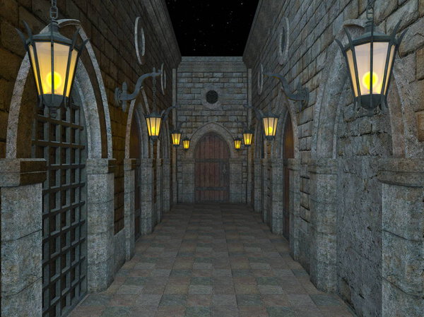 Fortress / 3D CG rendering of the fortress
.