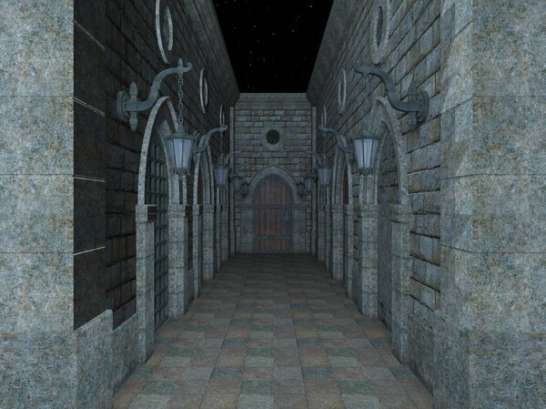 Fortress / 3D CG rendering of the fortress
.