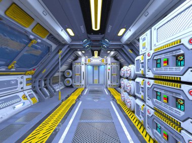 Uzay İstasyonu / 3d Cg işleme uzay istasyonu.