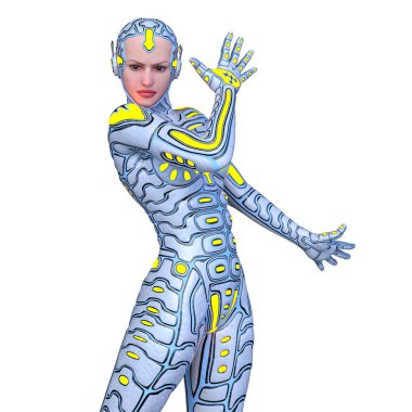 Süper kadın / 3d Cg işleme süper bir kadın.