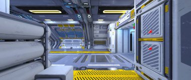 Uzay İstasyonu / 3d Cg işleme uzay istasyonu.