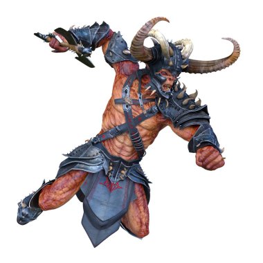 Viking zombi / 3d Cg işleme bir viking zombi.