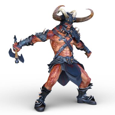 Viking zombi / 3d Cg işleme bir viking zombi.