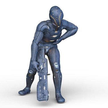 Robot / 3d Cg işleme bir robot.