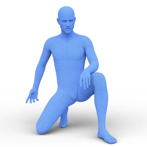 Male Body Rendering Male Body — Stock Photo, Image