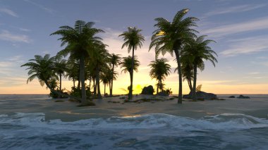 Island / 3d Cg işleme adanın. 