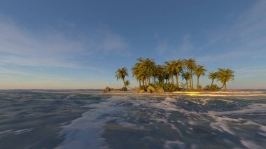 Island / 3d Cg işleme adanın. 