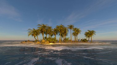 Island / 3d Cg işleme adanın. 