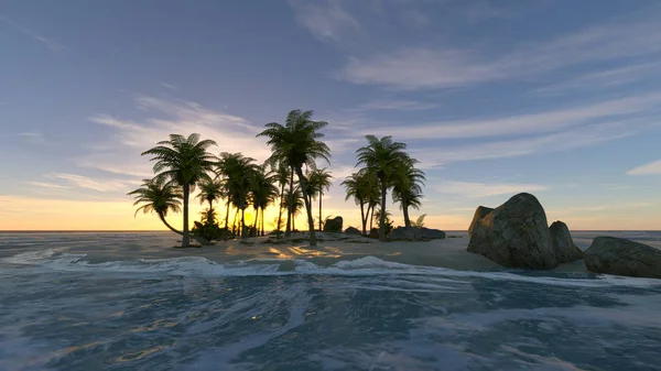 Island / 3d Cg işleme adanın. 