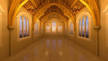 Grand hall / 3d Cg işleme grand salon.