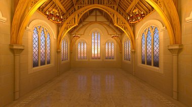 Grand hall / 3d Cg işleme grand salon.