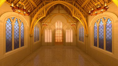 Grand hall / 3d Cg işleme grand salon.