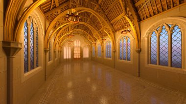 Grand hall / 3d Cg işleme grand salon.