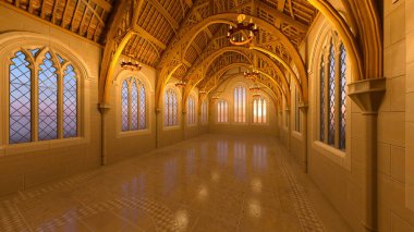 Grand hall / 3d Cg işleme grand salon.