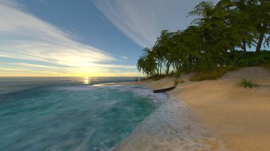 Island / 3d Cg işleme adanın.