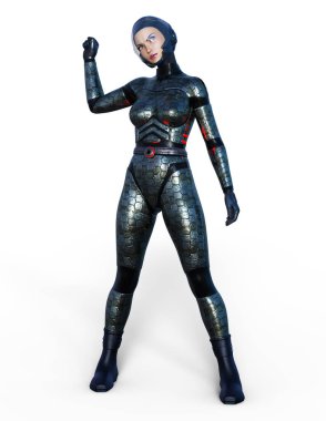 Süper kadın / 3d Cg işleme süper bir kadın .