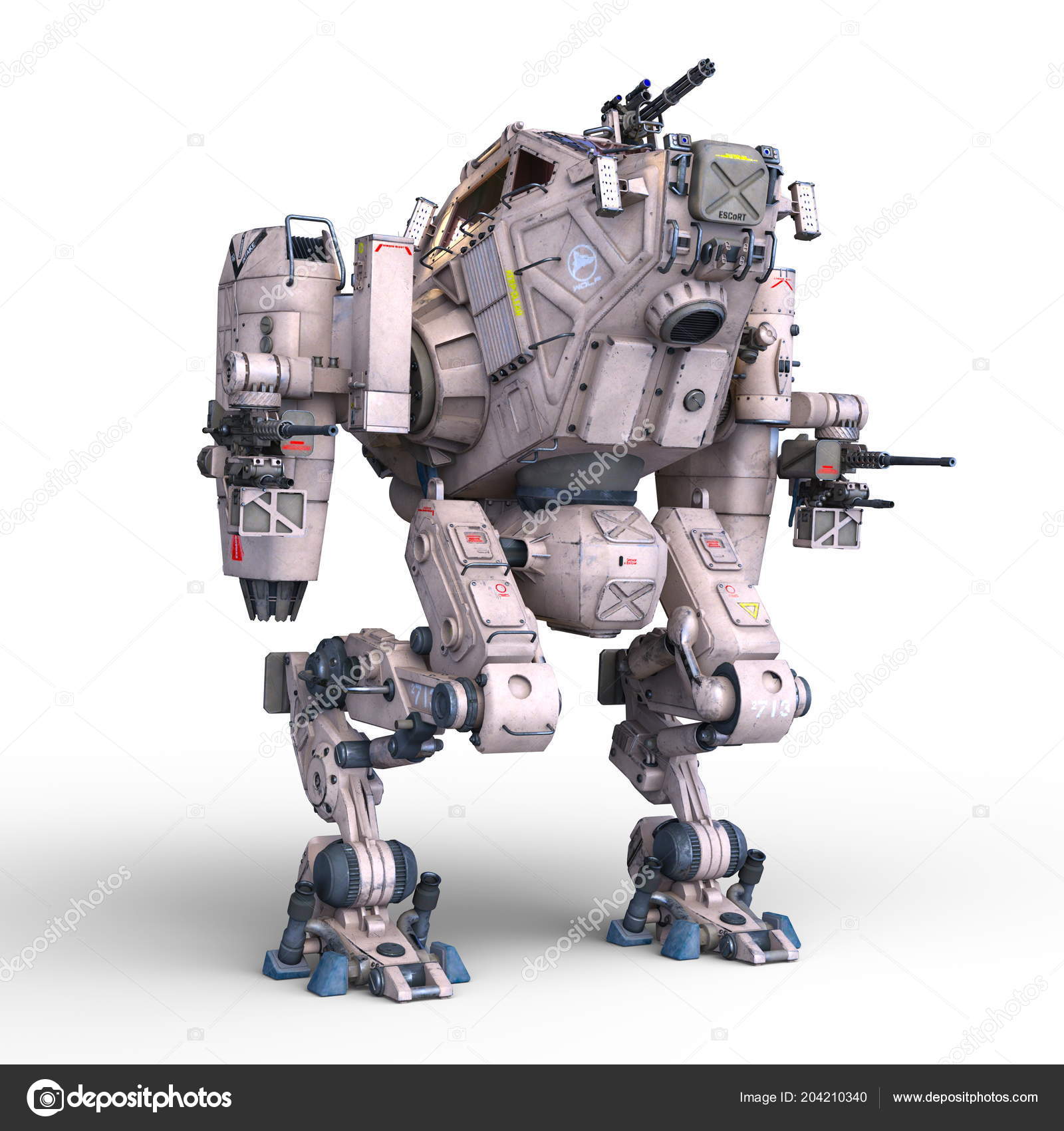 Robot Combat Rendu D'un Robot Combat image libre de droit par