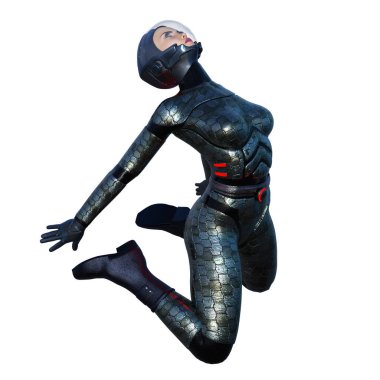 Süper kadın / 3d Cg işleme süper bir kadın .