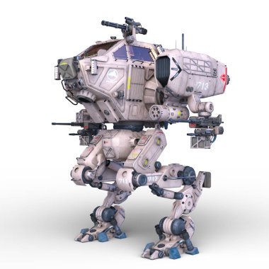 Savaş robotu / 3d Cg işleme bir savaş robot.