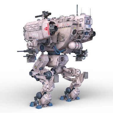 Savaş robotu / 3d Cg işleme bir savaş robot.