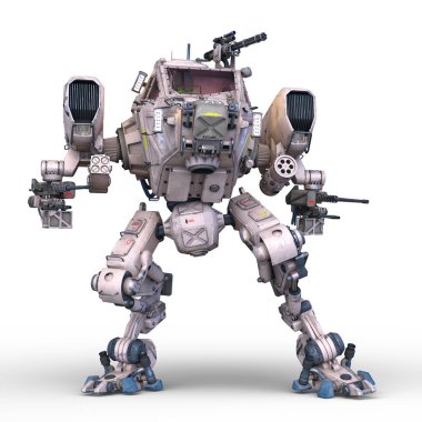 Savaş robotu / 3d Cg işleme bir savaş robot.