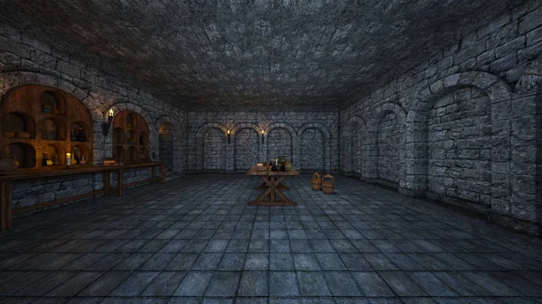 Cellar Rendering Cellar — Stock Photo, Image